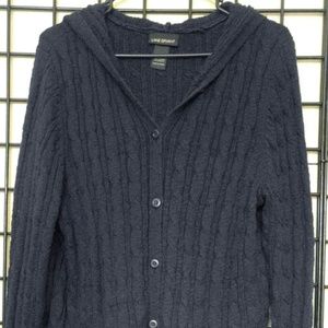 Lane Bryant Deep Navy Hooded Cardigan Sweater